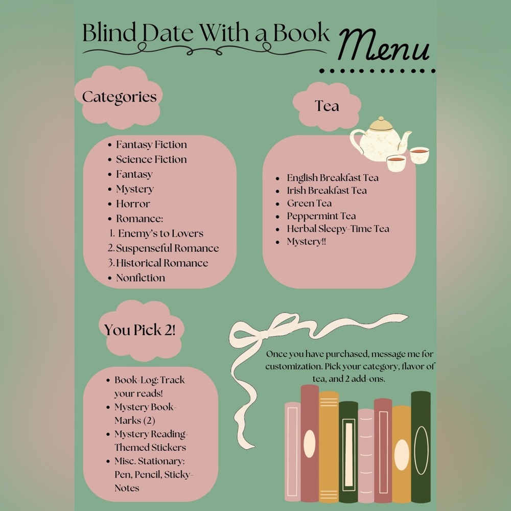 BLIND DATE WITH A BOOK! 🩷📖☕️🩵
